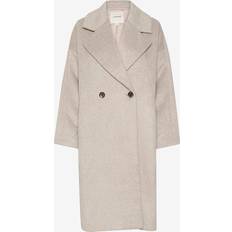 Soaked in Luxury Frakker Soaked in Luxury Frakke slCalliope Coat Beige
