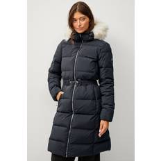 Áhkká Dunkappa Gold Mid Down Coat Matte Svart