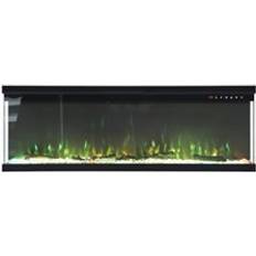 H&O Direct 50inch Wall Mounted Electric Fireplace Black One Size