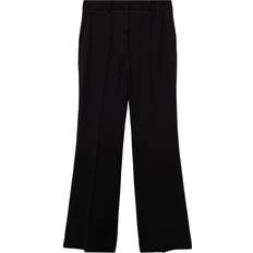 Mango Women Trousers & Shorts Mango Wide Leg Trousers - Black