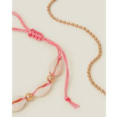 Gold Anklets Accessorize 2-Pack Shell Friendship Anklets White One