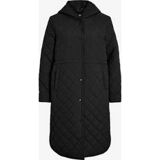 Vila Ytterkläder Vila Vigalia L/S Hooded Coat - Svart