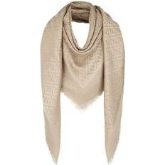 Natural Scarfs Fendi Ff Silk Shawl