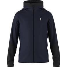 Peak Performance Svedundertøj Peak Performance Rider Mid Zip Hood JR - Blue Shadow/Black