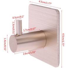 Bathroom Accessories Dechoicelife 304 Stainless Steel Self-adhesive Wall Hook