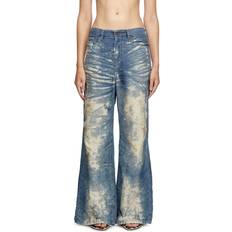 Diesel Femme Pantalons & Shorts Diesel Straight Jeans - Gnawed Blue Woman