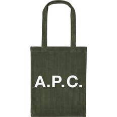 Unisex Kassit ja ostoskassit A.P.C. Men's Lou Corduroy Tote in Forest Green END. Clothing