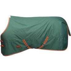 Green Horse Rugs Weatherbeeta 5' Green/Burnt Orange/White Comfitec Tyro Standard-Neck Midweight Horse Turnout Rug