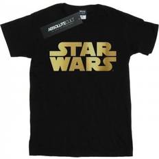 Gold T-shirts Star Wars Gold Logo T-Shirt Black 7-8 Years