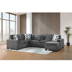 Multicolored Sofas Glory Furniture Oslo G0940B-SC Sectional 35" H X 123" W X 85" D Sofa