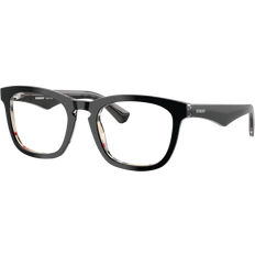 Svarta - Unisex Linnen Burberry BE2417 4121 51 Glasögon - Svarta