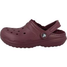 Dam - Röda Träskor Crocs Classic Lined Clog Garnet - Lila