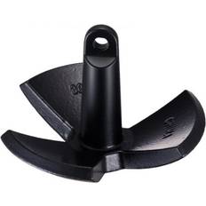 Cadres de bâche et auvents de bateau VEVOR Ancre de Rivière 13,6 kg, Ancre de Bateau en Fonte avec Revêtement en Vinyle et Manille, Ancre Champignon de Qualité Marine pour Bateaux Jusqu'à 9,1 m, pour Rivières et Lacs à Fond de Boue Quai