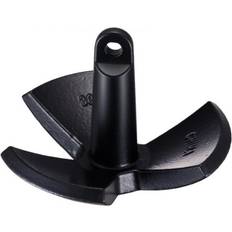 Telai per teloni e coperture per barche VEVOR river anchor 30lb boat anchor cast iron black vinyl-coated mushroom anchor