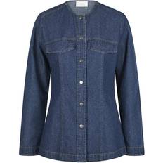 Neo Noir Dame Skjorter Neo Noir Forudbestilling Annie Denim Blouse Dark Blue blå XL/42