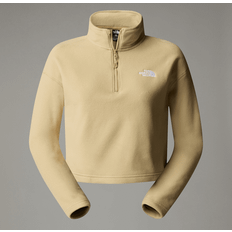 The North Face Women's Glacier Cropped 1/4 Zip Fleecesweatere beige