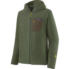 Patagonia R1 Air Full-Zip Hoody Fleecejacka Färg olivgrön