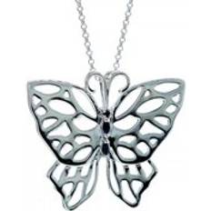 Sapphire Necklaces Sapphire Statement Butterfly Necklace Dark Blue