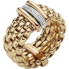 XL Rings Fope Panorama 18ct Yellow Gold 0.08ct Diamond Rondelle Ring