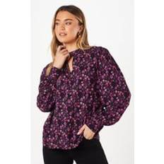 Wrap-Around Tops Dorothy Perkins Purple Ditsy Keyhole Blouse