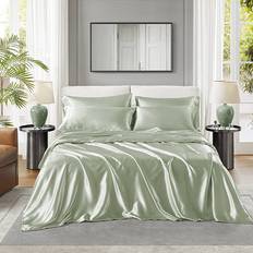 Satin Sheets Full Size Luxe 6 Piece Set