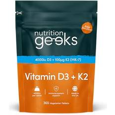Vitamin D3 4000 Iu & Vitamin K2 MK7 100 ļg - 1 Year Supply