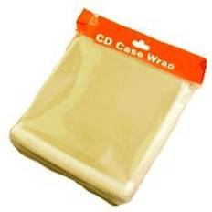 Optical Storage DragonTrading 100 x cd jewel case overwrap sleeves pack of 100 with peel and resealable flaps