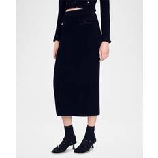 Terciopelo Ropa Sandro Leandra Velvet Skirt