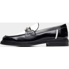Herr - Vita Loafers Filling Pieces Svartvita Loafers Med Metall-Detaljer - Black