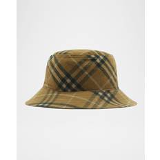 Multicolored Hats Burberry Check Cotton Bucket Hat