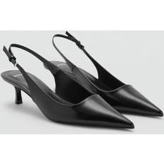 Mango Kitten-heel shoes black Woman Black