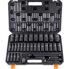 VEVOR 1/2" Drive Impact 34 Piece 8-36 mm 6 Point Socket Bit