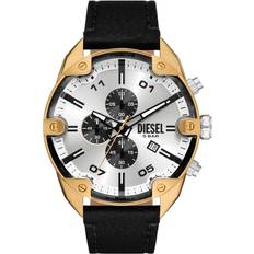 Diesel Ure Diesel Spiked DZ4671 Herre 49 mm Analog Kvarts Mineralglas Silver 24 mm