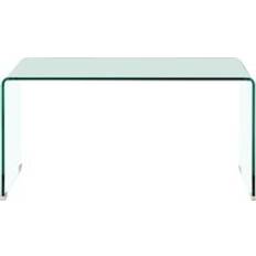 Premier Housewares Clear Bent Glass Rectangular Coffee Table