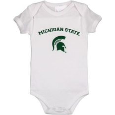 Two Feet Ahead Infant Boys and Girls White Michigan State Spartans Arch & Logo Bodysuit White 6 months