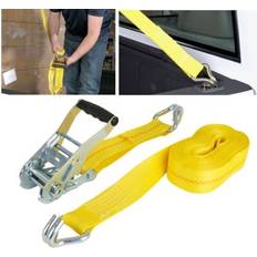 Bungee Cords & Ratchet Straps Cargo 2" x 27" ft Ratchet Tie Down Straps 10,000 lb. Yellow