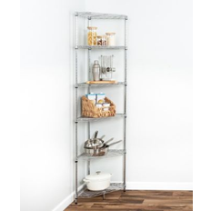 Shelving Systems 6-Tier Compact Corner Unit 10.0 In. L x 16.0 In. W x 72.0 In. H Shelving System