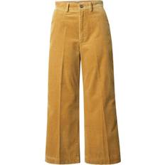Polo Ralph Lauren Dame Bukser Polo Ralph Lauren Polo Ralph Lauren Gyldenbrune cropped bukser med vide ben fløjl