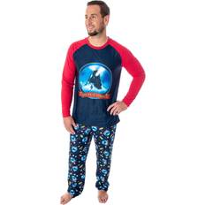 Intimo The Polar Express Train Men's Raglan Shirt And Pants Piece Sleep Lounge Pajama Set 2X-Large