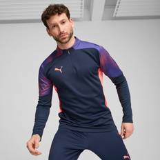 Uomo - XL Maglioni Puma Maglia con zip corta individualFINAL - Blu/Viola