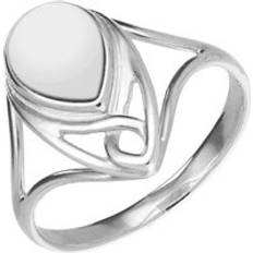 Jewellery Sterling Silver Bauxite Pear Shaped Celtic Ring