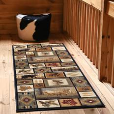 Tayse Northern Wildlife Long 3x10 Hallway Runner Rug Multicolor