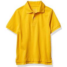 The Children's Place Boys' Uniform Pique Polo, Yellow Pencil, 5/6
