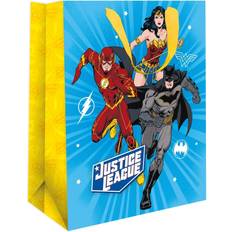 DC Comics Birthday gift bag warner bros justice league kids present gift bag 33x26cm