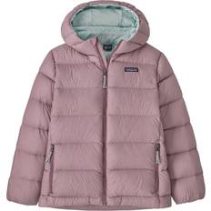 Down Jackets - Purple Patagonia Hi-Loft Down Sweater Hoodie Kids' Stormy Mauve