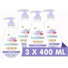 Dove Calming Moisture suitable for sensitive skin Head to Toe Baby Wash for an ultra-gentle baby bath 400 ml 3 Pack