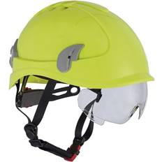 Säkerhetshjälmar Otto Schachner Klatrehjelm Med Integreret Hjelmbrille I Hi-Vis - Gul
