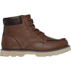 Skechers Boots Children's Shoes Skechers Boy's Bowland Truxer Boots Chocolate Synthetic/Metal