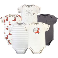 Touched By Nature Unisex Organic Cotton Bodysuits, Boho Fox, 12-18 Months