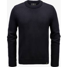 Belstaff Mies Neuleet Belstaff Sternway Crewneck Jumper Men's Waffle Merino Wool Dark Ink